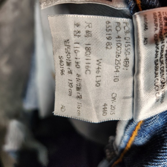 Levi's 550 Jeans Men's 46X30 Straight Relaxed Denim Blue Pre-Owned - Picture 13 of 16